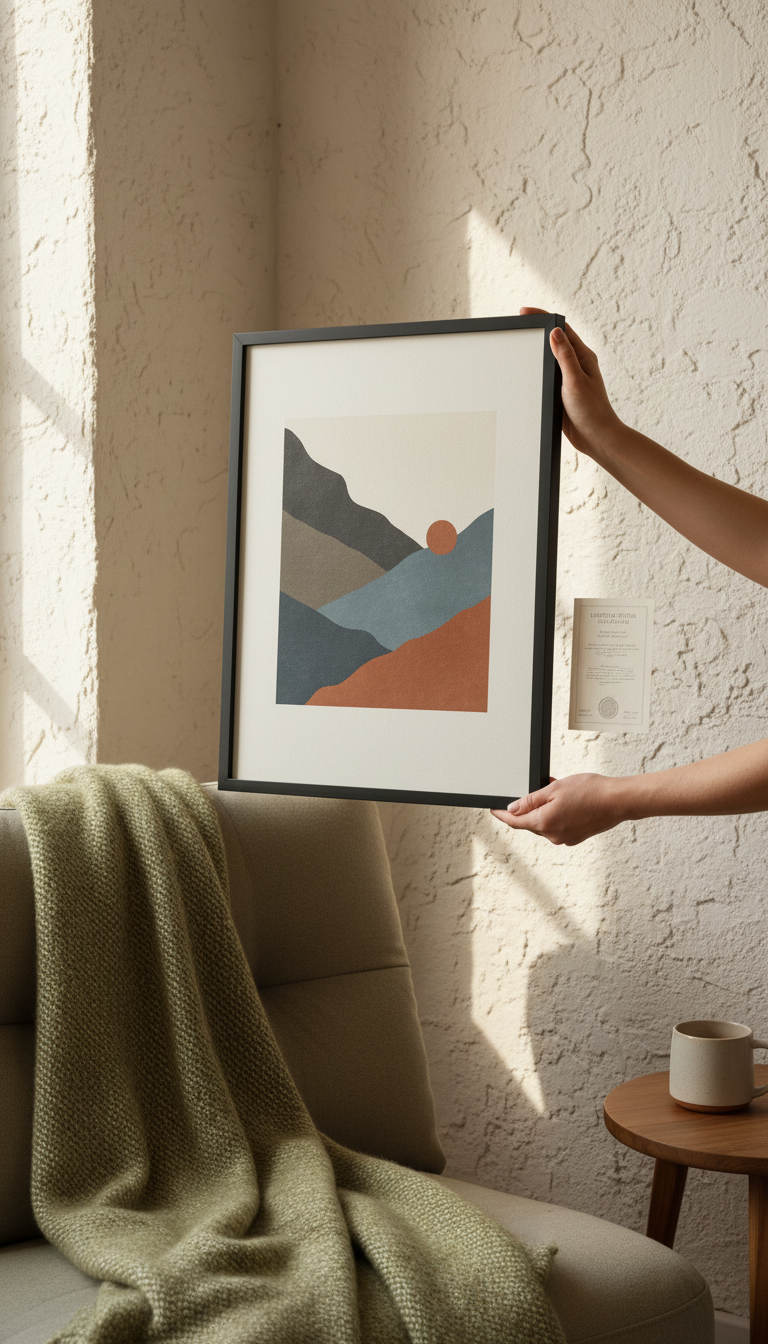 Limited-Edition Archival Print with Certificate in use
