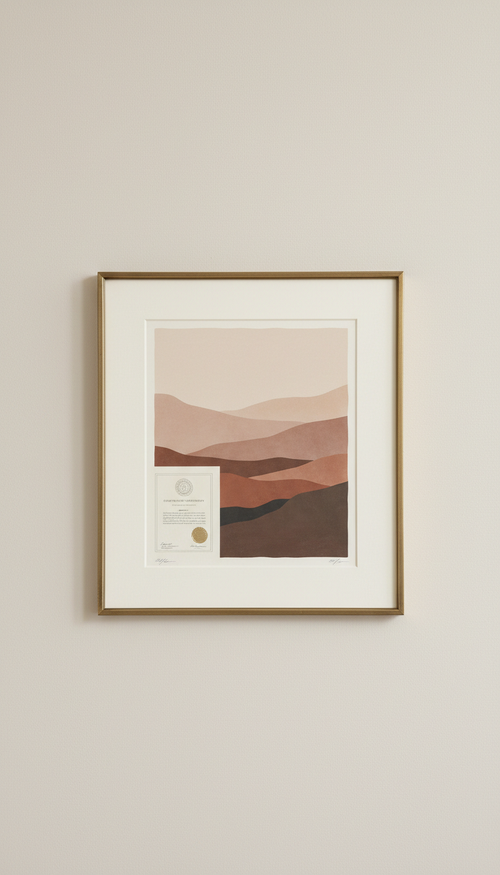 Limited edition fine art print with certificate of authenticity, Default to straight-on or gentle 3/4 angle of...
