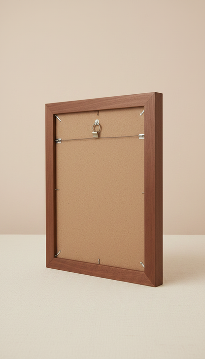 Alternate angle view of Walnut Gallery Frame